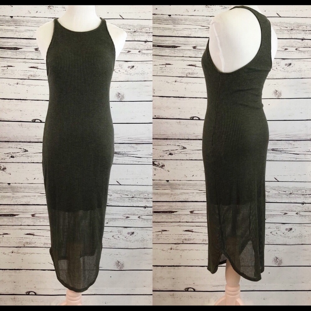 Urban Outfitters Sparkle & Fade Green Dress